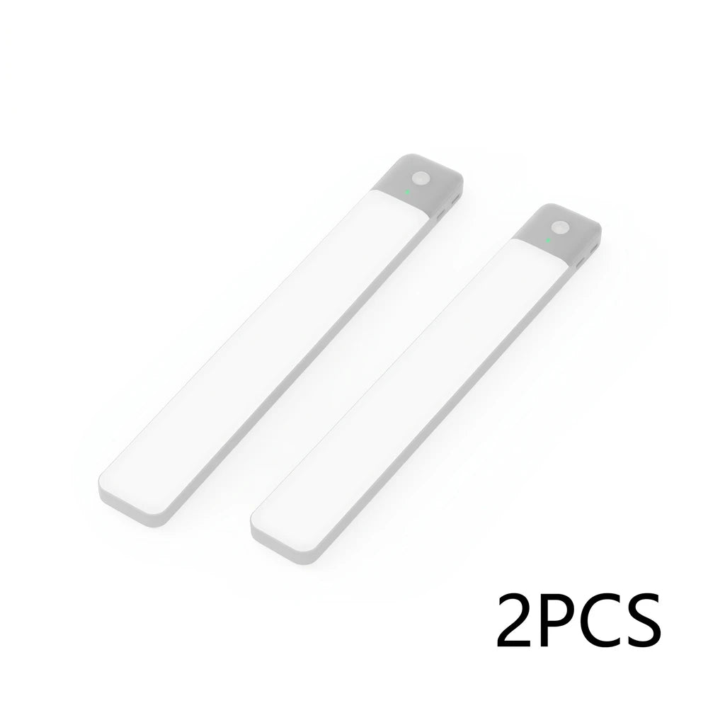 LED Motion Sensor Light Wireless LED Night Light Type C Rechargeable Light Cabinet Wardrobe Lamp Staircase Backlight For Kitchen