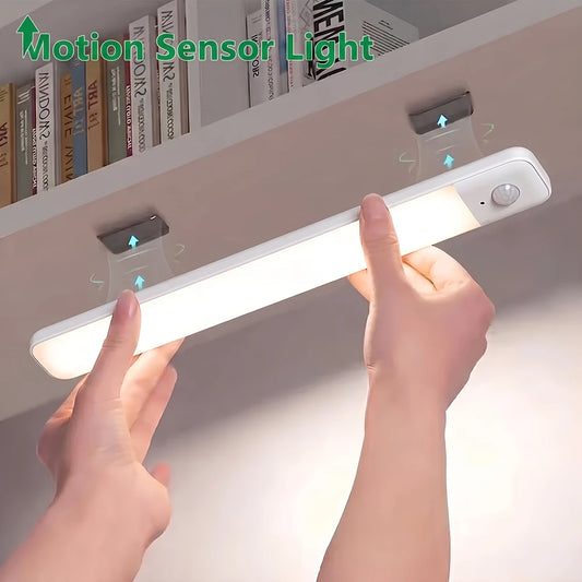 LED Motion Sensor Light Wireless LED Night Light Type C Rechargeable Light Cabinet Wardrobe Lamp Staircase Backlight For Kitchen