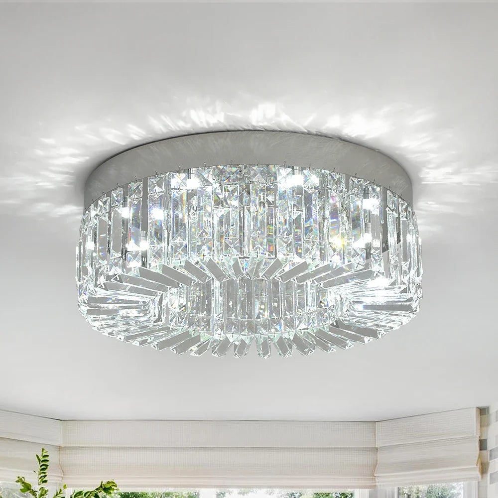 Luxury Crystal Ceiling Lamp Living Room Modern Chandeliers Decoration Led Ceiling Lights Lighting Fixture Diameter 40 50cm