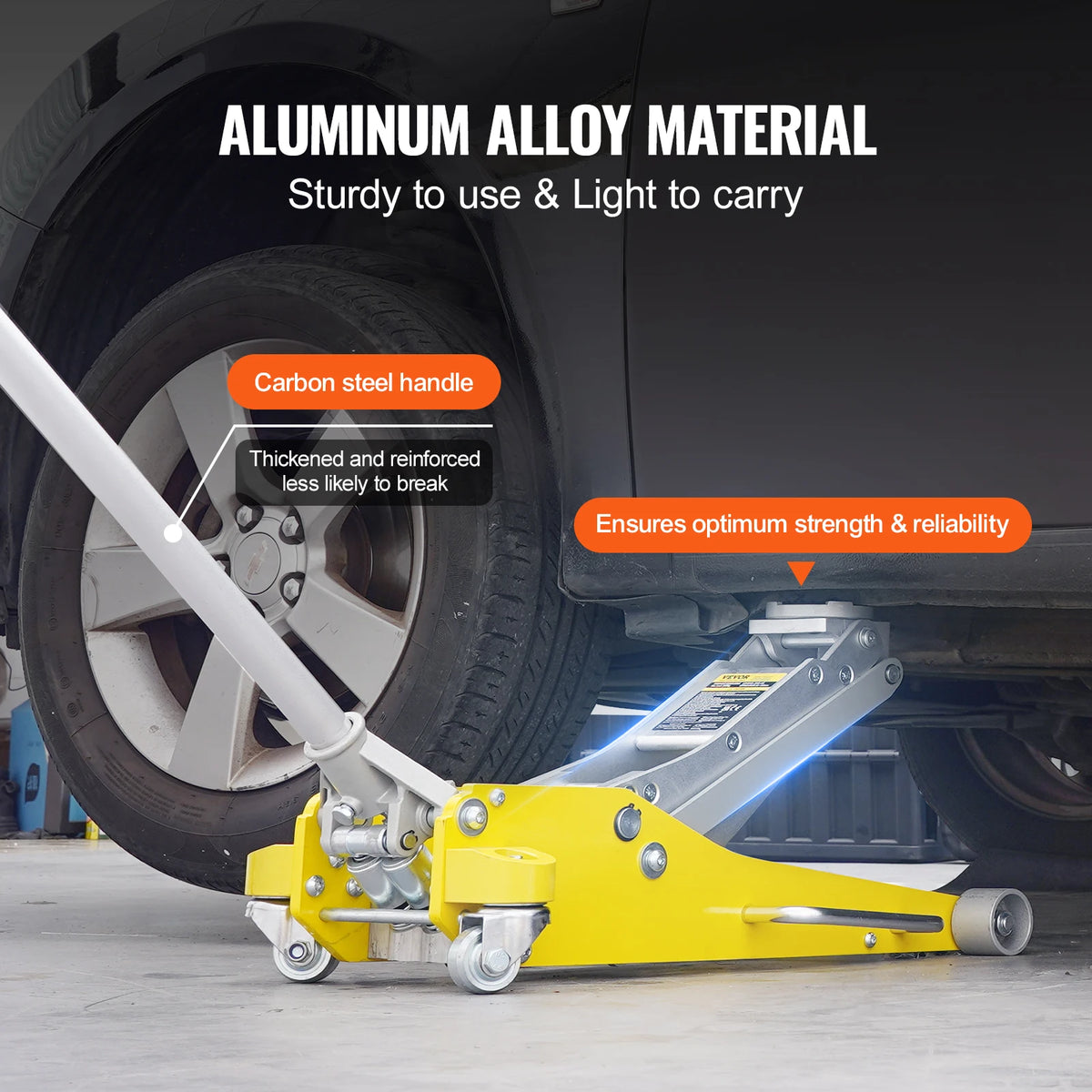 SucceBuy 3T/2T Floor Jack Aluminum Hydraulic Racing Jack Hydraulic Car Jack with Dual Piston Quick Lift Pump for Auto Repaire