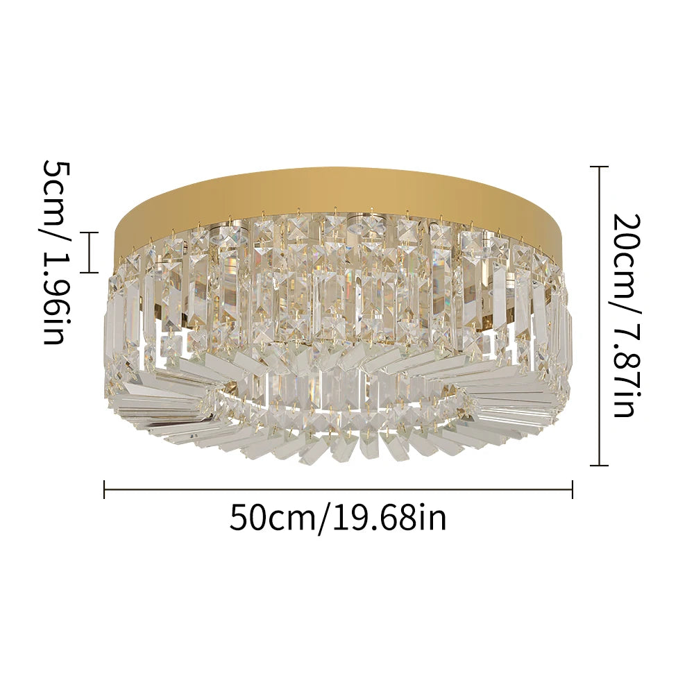 Luxury Crystal Ceiling Lamp Living Room Modern Chandeliers Decoration Led Ceiling Lights Lighting Fixture Diameter 40 50cm
