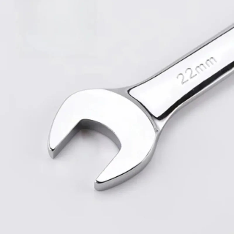 Car Repair Tools 6Pcs Open End Carbon Steel Activities Ratchet Wrench Set 8-17mm Torque Combination Spanner