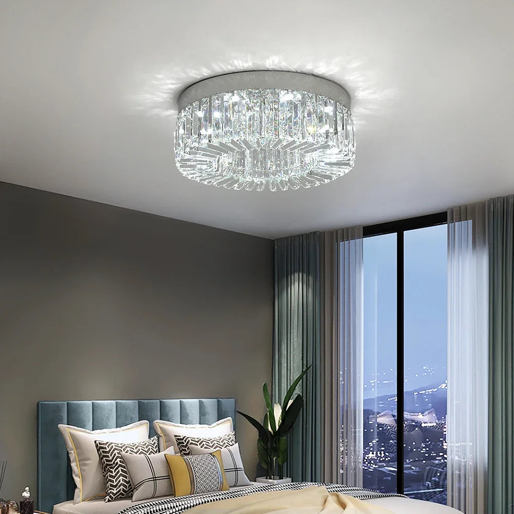 Luxury Crystal Ceiling Lamp Living Room Modern Chandeliers Decoration Led Ceiling Lights Lighting Fixture Diameter 40 50cm