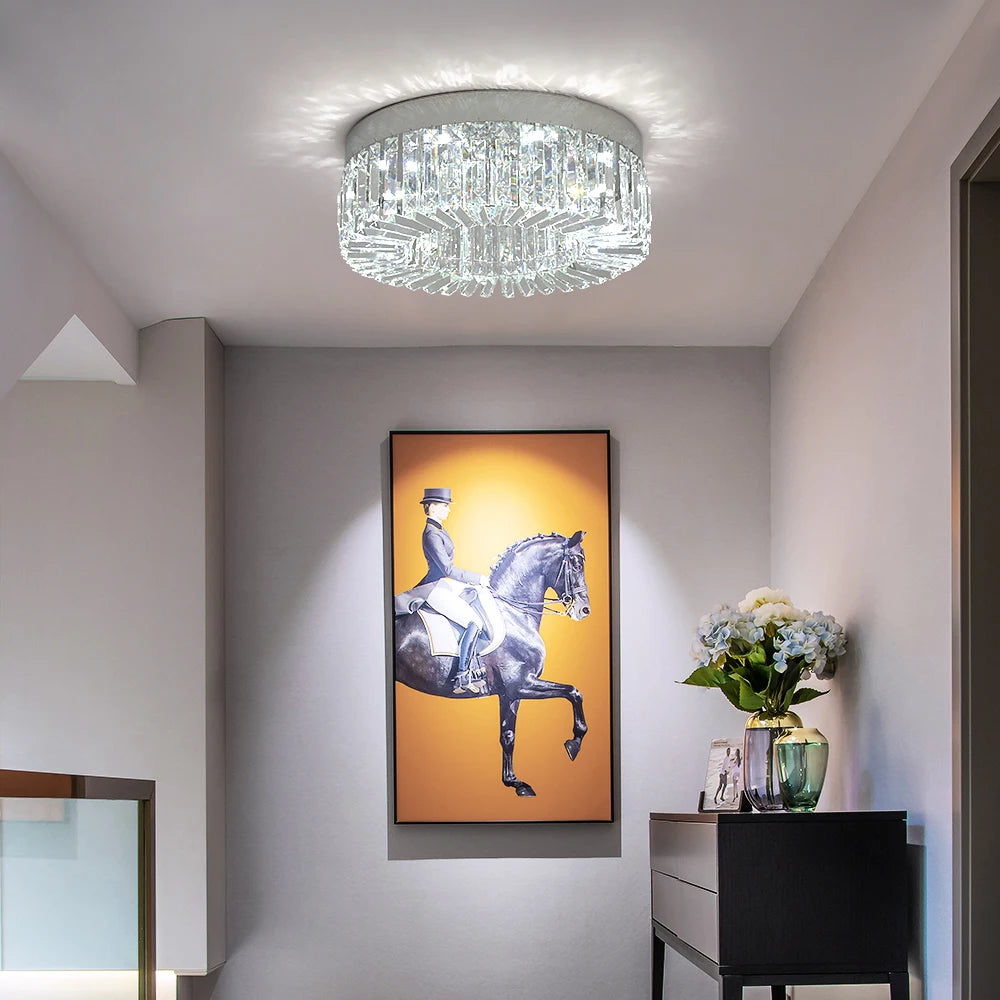 Luxury Crystal Ceiling Lamp Living Room Modern Chandeliers Decoration Led Ceiling Lights Lighting Fixture Diameter 40 50cm