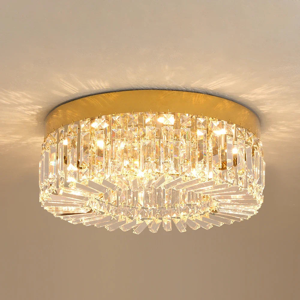 Luxury Crystal Ceiling Lamp Living Room Modern Chandeliers Decoration Led Ceiling Lights Lighting Fixture Diameter 40 50cm
